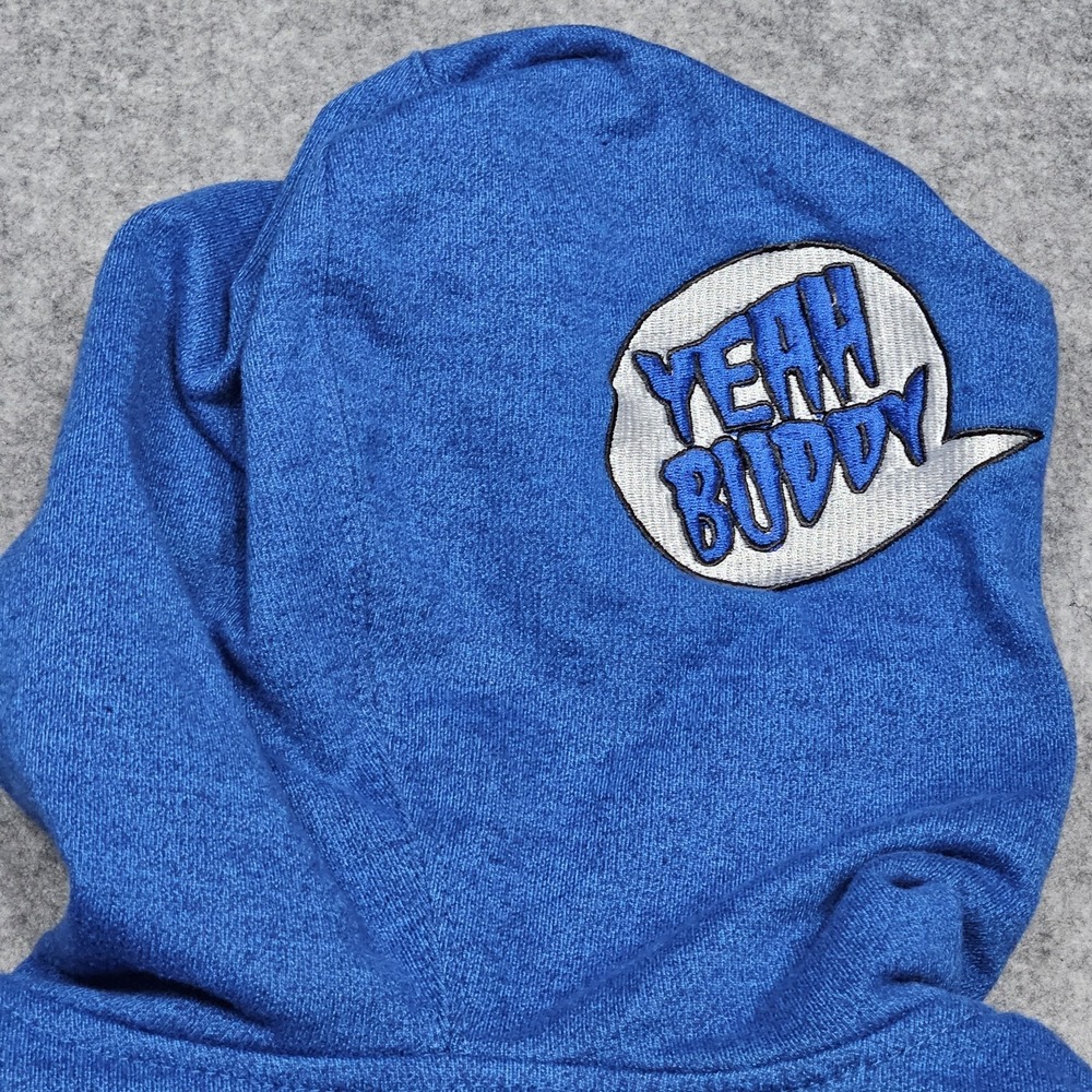 Hurley Signature Rat "Yeah Buddy" Blue & Orange Full Zip Hoodie Men's Size Med - Picture 10 of 13